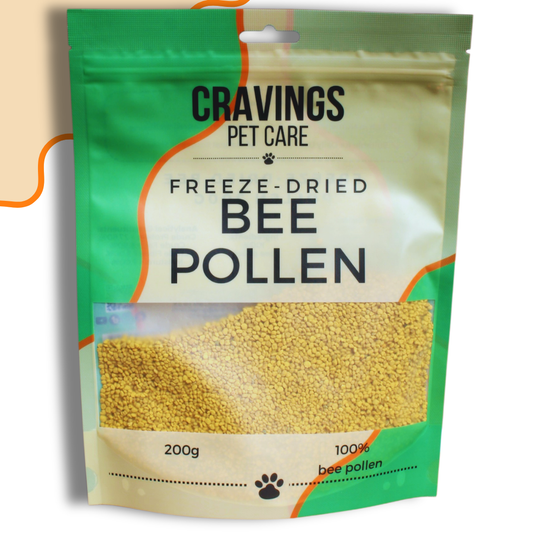 Cravings Pet Care Bee Pollen | Freeze-Dried Food Topper for Cats & Dogs | 100% Bee Pollen | 200g