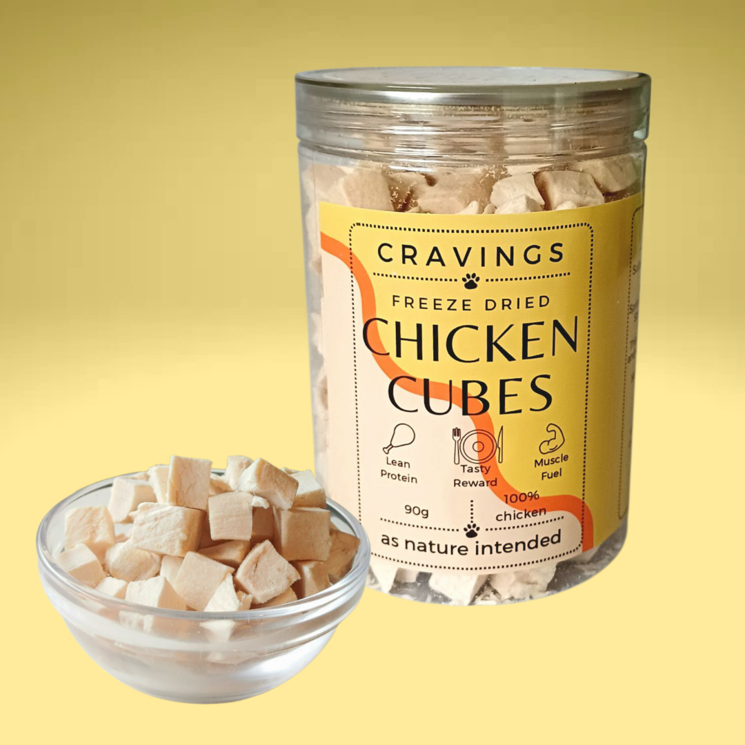Freeze Dried Chicken Cubes 90g