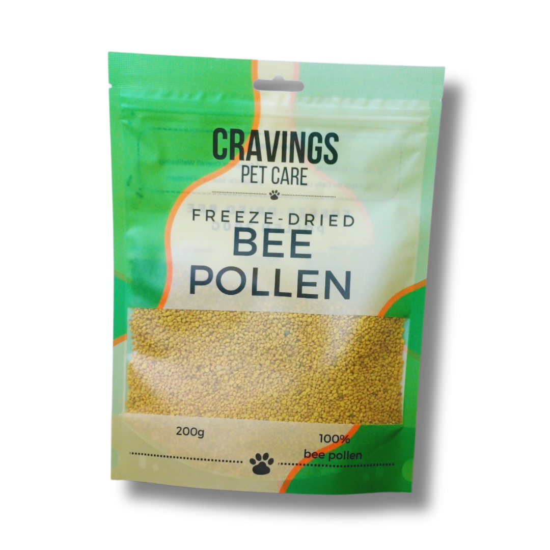 Cravings Pet Care Bee Pollen | Freeze-Dried Food Topper for Cats & Dogs | 100% Bee Pollen | 200g