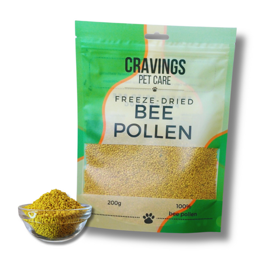 Cravings Pet Care Bee Pollen | Freeze-Dried Food Topper for Cats & Dogs | 100% Bee Pollen | 200g