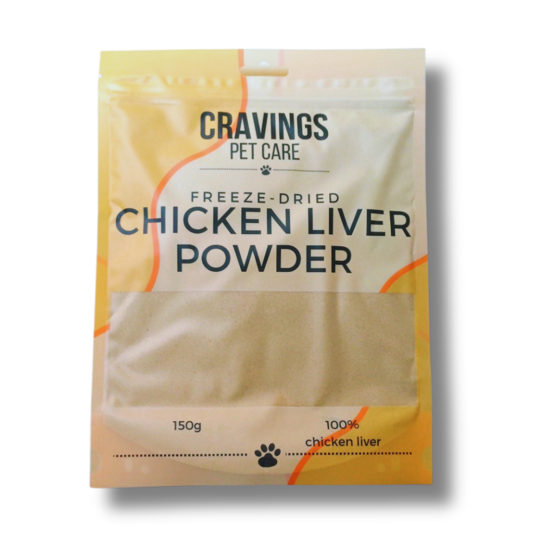 Cravings Pet Care Chicken Liver Powder | Freeze-Dried Food Topper Powder for Cats & Dogs | 100% Chicken Liver | 150g