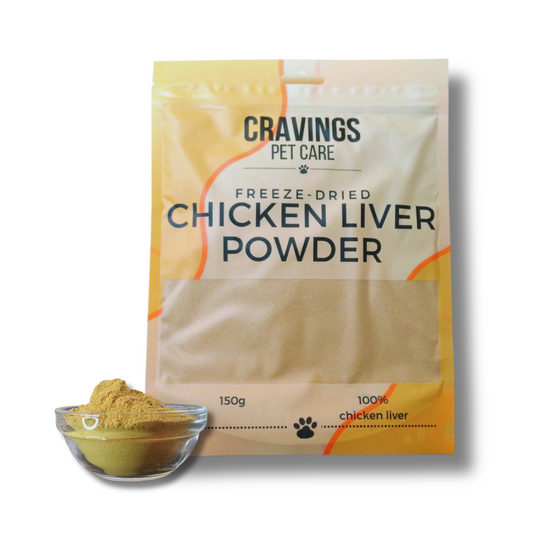 Cravings Pet Care Chicken Liver Powder | Freeze-Dried Food Topper Powder for Cats & Dogs | 100% Chicken Liver | 150g