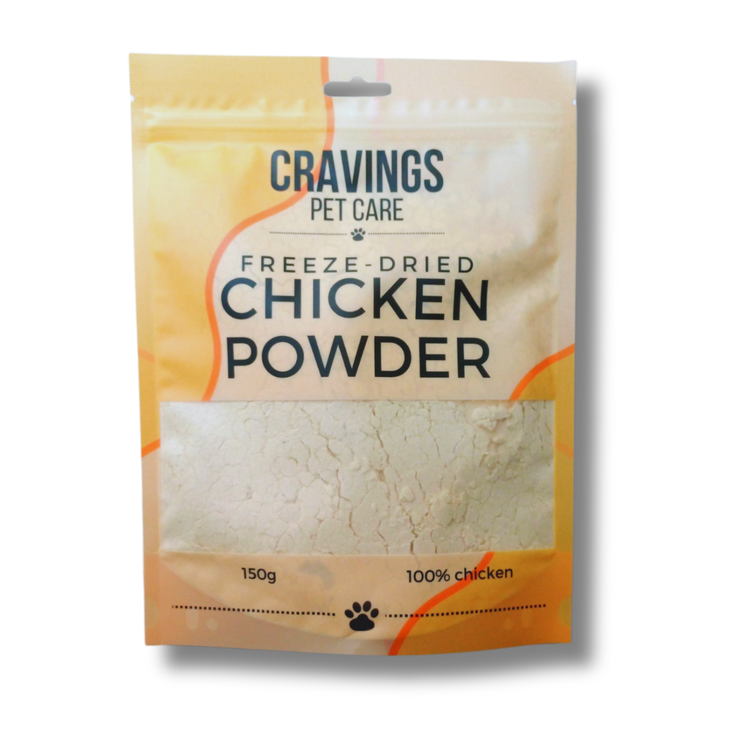 Cravings Pet Care Chicken Powder | Freeze-Dried Food Topper Powder for Cats & Dogs | 100% Chicken | 150g