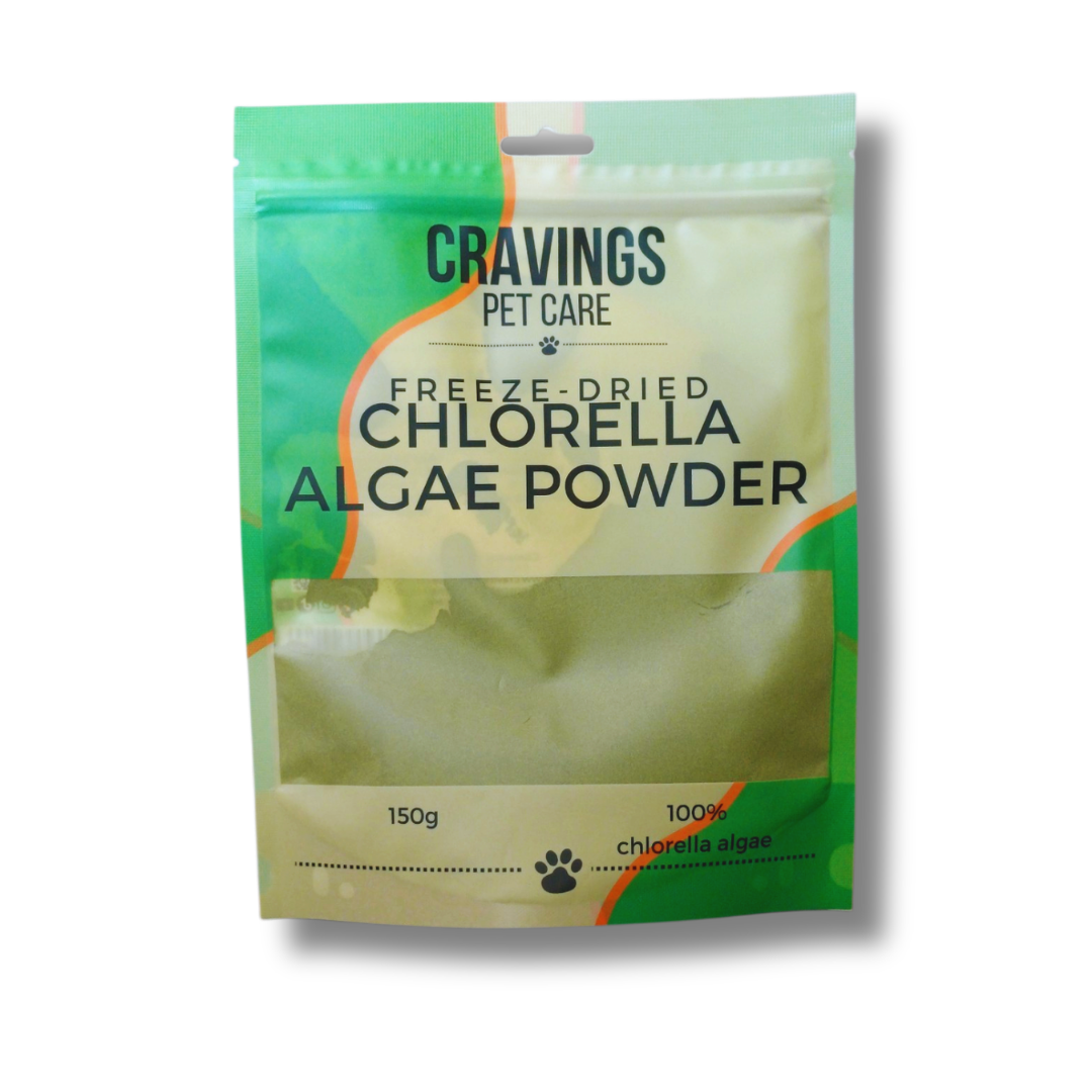 Cravings Pet Care Chlorella Algae Powder | Freeze-Dried Food Topper Powder for Cats & Dogs | 100% Chlorella Algae | 150g
