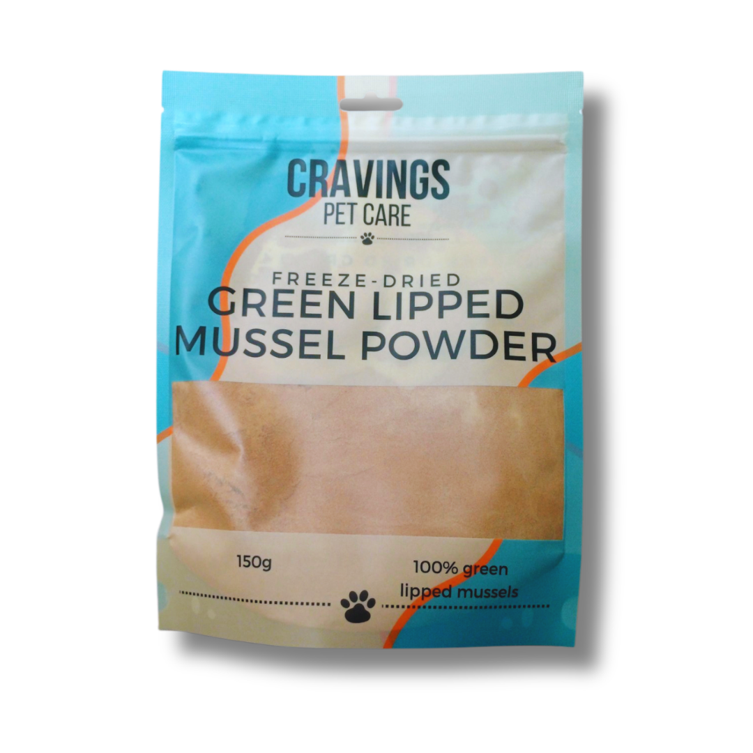 Cravings Pet Care Green Lipped Mussel Powder | Freeze-Dried Food Topper Powder for Cats & Dogs | 100% Green Lipped Mussel | 150g