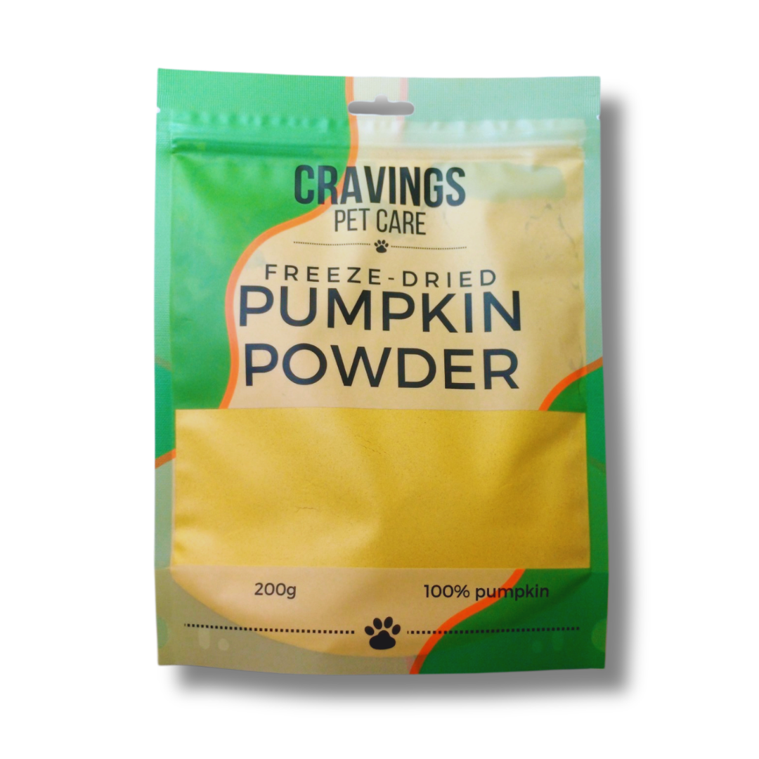 Cravings Pet Care Pumpkin Powder | Freeze-Dried Food Topper Powder for Cats & Dogs | 100% Pumpkin | 200g