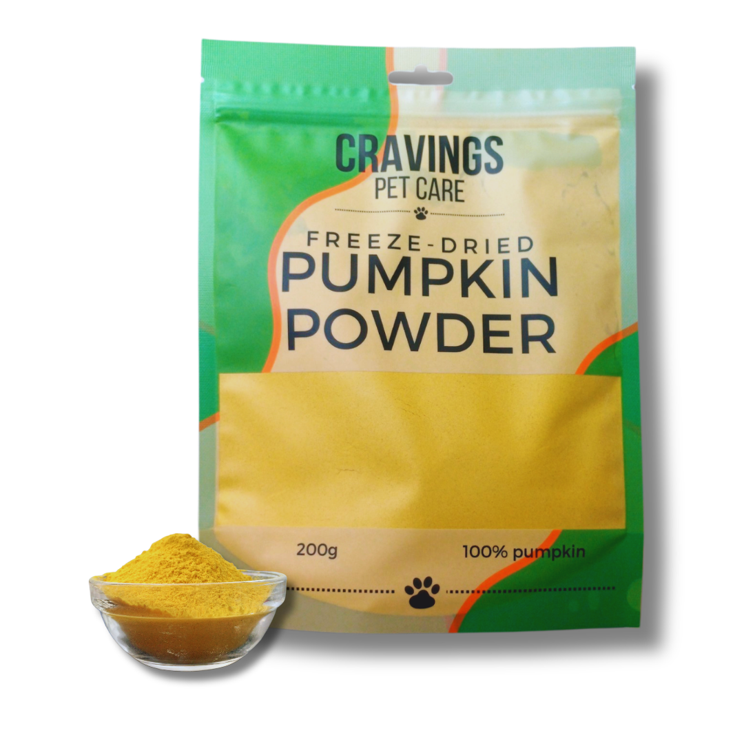 Cravings Pet Care Pumpkin Powder | Freeze-Dried Food Topper Powder for Cats & Dogs | 100% Pumpkin | 200g