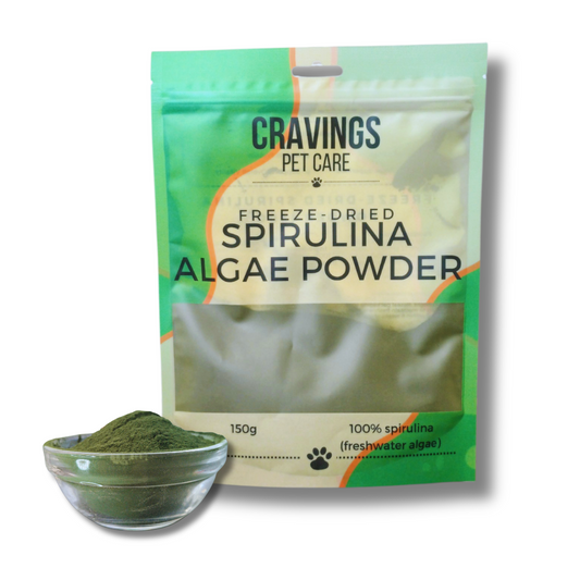 Cravings Pet Care Spirulina Algae Powder | Freeze-Dried Food Topper Powder for Cats & Dogs | 100% Spirulina Algae | 150g