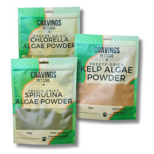 Cravings Pet Care Algae Bundle | Freeze-Dried Food Toppers for Cats & Dogs | 450g