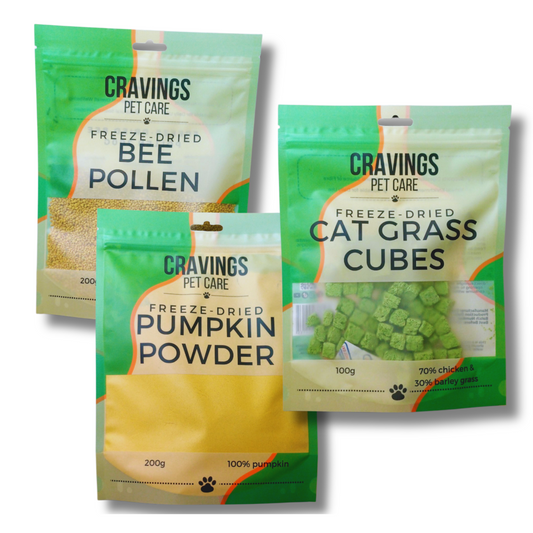 Cravings Pet Care Garden Bundle | Freeze-Dried Food Toppers & Treats for Cats & Dogs | 500g