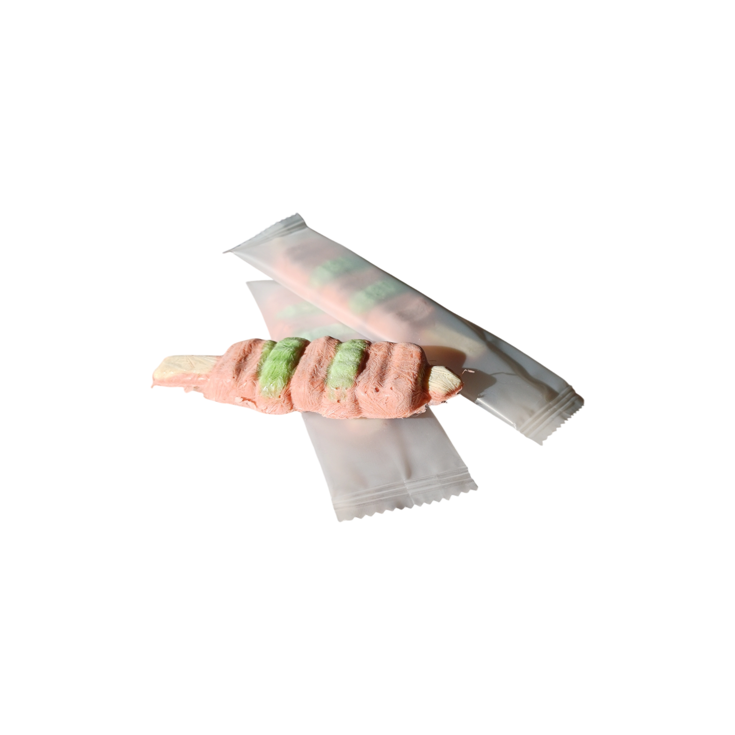 Freeze Dried Meaty Kebabs pet treat displayed with individual packaging, perfect for training, enrichment, or as a food topper.