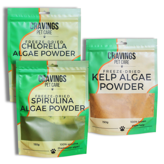 Cravings Pet Care Algae Bundle | Freeze-Dried Food Toppers for Cats & Dogs | 450g - Cravings Pet Care
