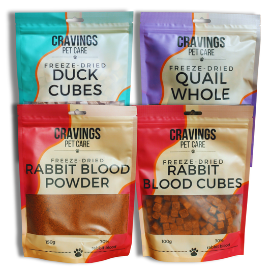 Cravings Pet Care NOT Chicken Bundle | Freeze-Dried Food Toppers & Treats for Cats & Dogs | 450g - Cravings Pet Care