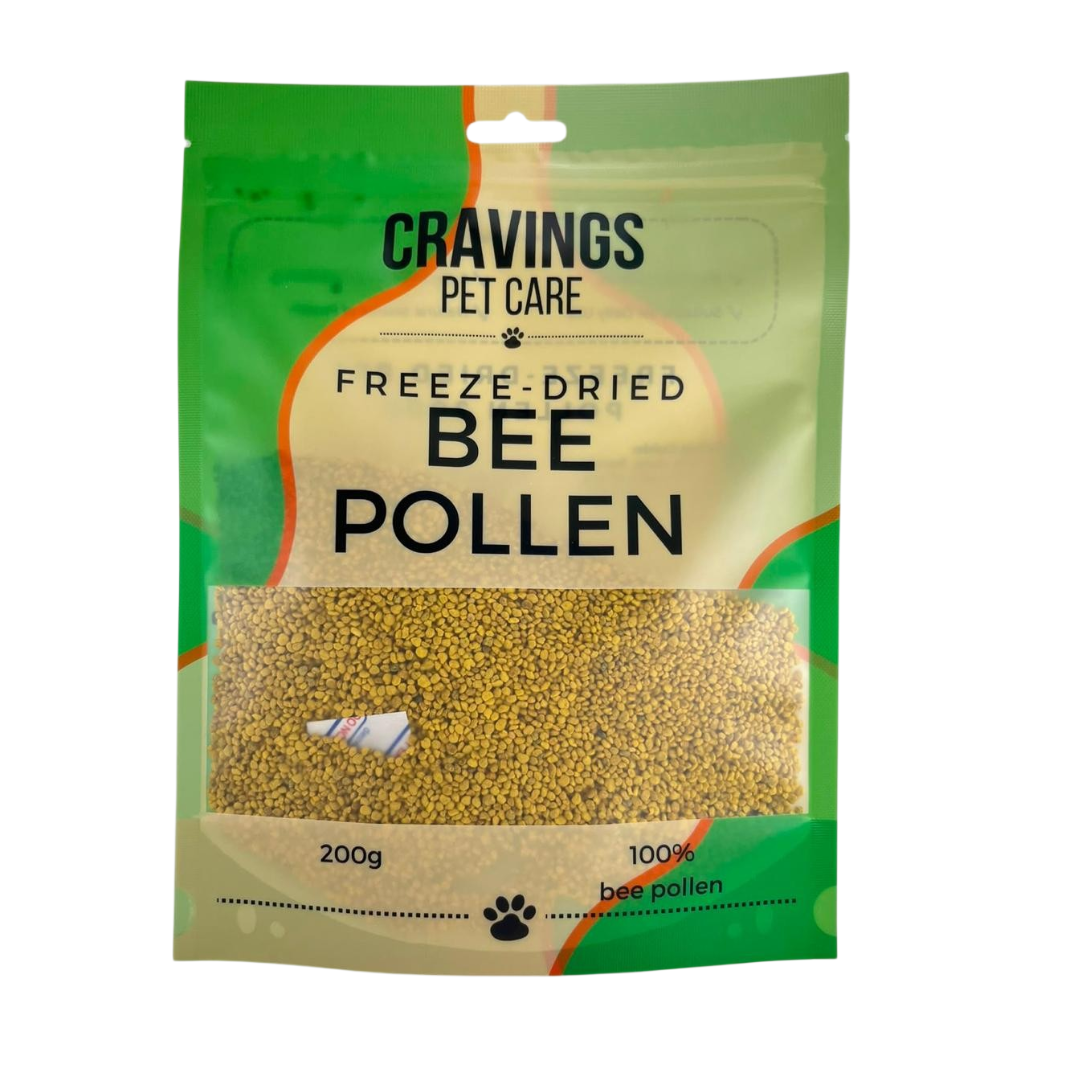 Cravings Pet Care Bee Pollen | Freeze-Dried Food Topper for Cats & Dogs | 100% Bee Pollen | 200g