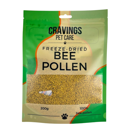 Cravings Pet Care Bee Pollen | Freeze-Dried Food Topper for Cats & Dogs | 100% Bee Pollen | 200g