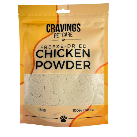 Cravings Pet Care Chicken Powder | Freeze-Dried Food Topper Powder for Cats & Dogs | 100% Chicken | 150g