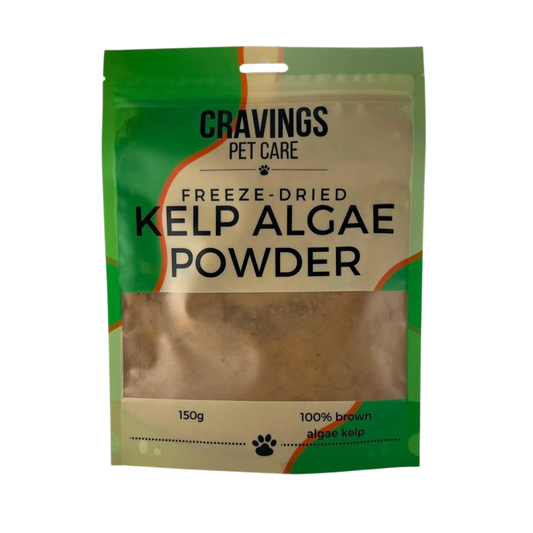 Cravings Pet Care Kelp Algae Powder | Freeze-Dried Food Topper Powder for Cats & Dogs | 100% Ascophyllum Nodosum Kelp Algae | 150g
