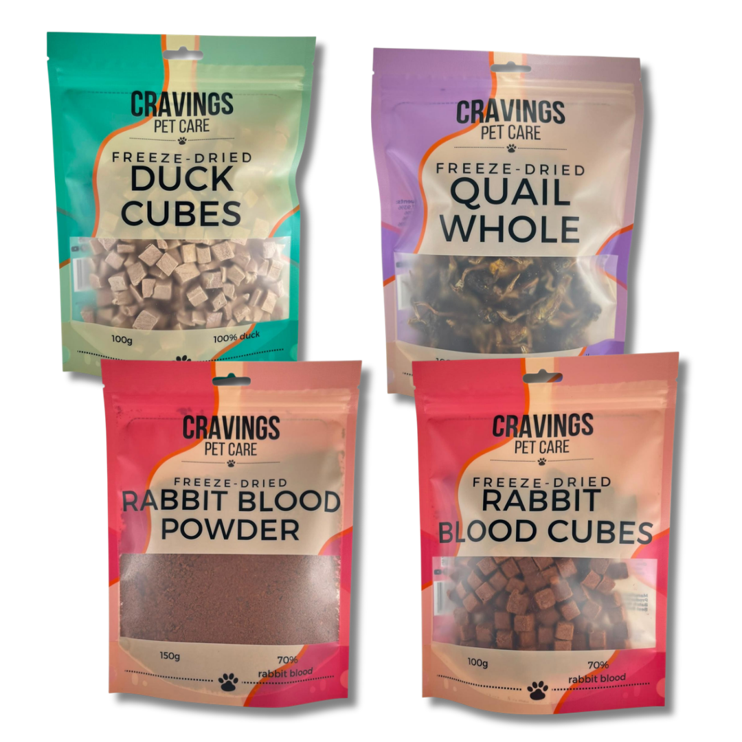 Cravings Pet Care NOT Chicken Bundle | Freeze-Dried Food Toppers & Treats for Cats & Dogs | 450g