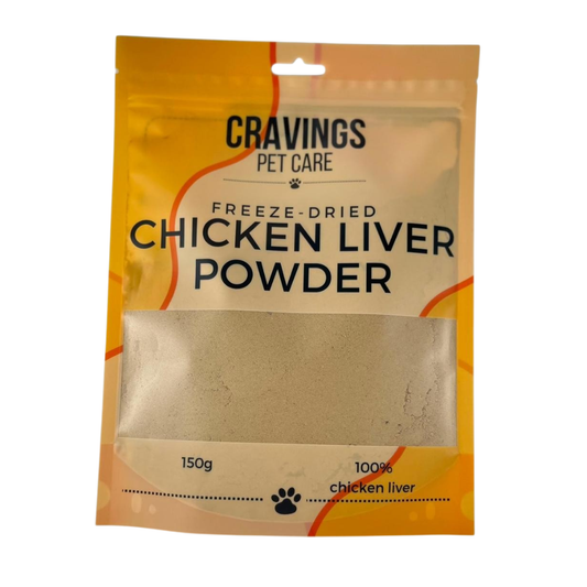 Cravings Pet Care Chicken Liver Powder | Freeze-Dried Food Topper Powder for Cats & Dogs | 100% Chicken Liver | 150g